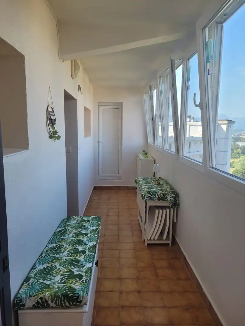 Balcony of Attic for rent in Laredo  with Heating, Terrace and Furnished