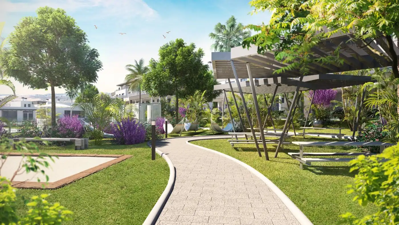 Jardí de Apartament en venda en Estepona amb Aire condicionat, Calefacció i Jardí privat