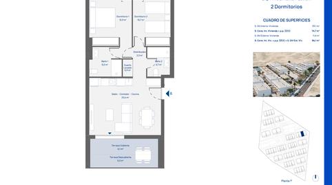 Photo 2 from new construction home in Flat for sale in Resistiré  Parcela L  Pp Caleta Mª Luisa, Arico, Santa Cruz de Tenerife