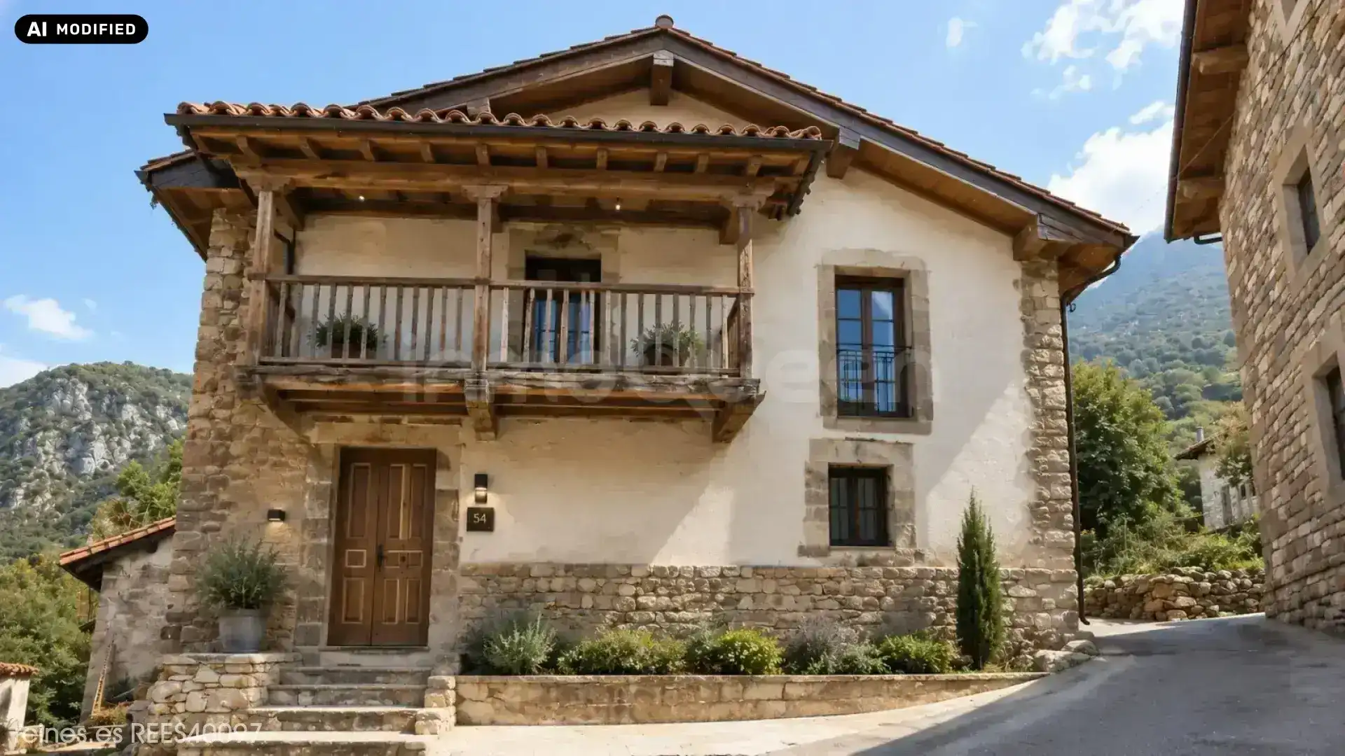 Vista exterior de Casa o xalet en venda en Peñamellera Alta amb Calefacció, Jardí privat i Terrassa