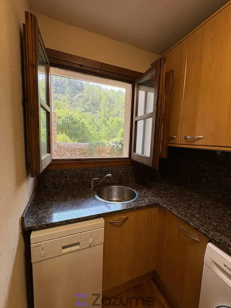 Kitchen of Flat for rent in Sant Llorenç de la Muga  with Heating, Terrace and Furnished