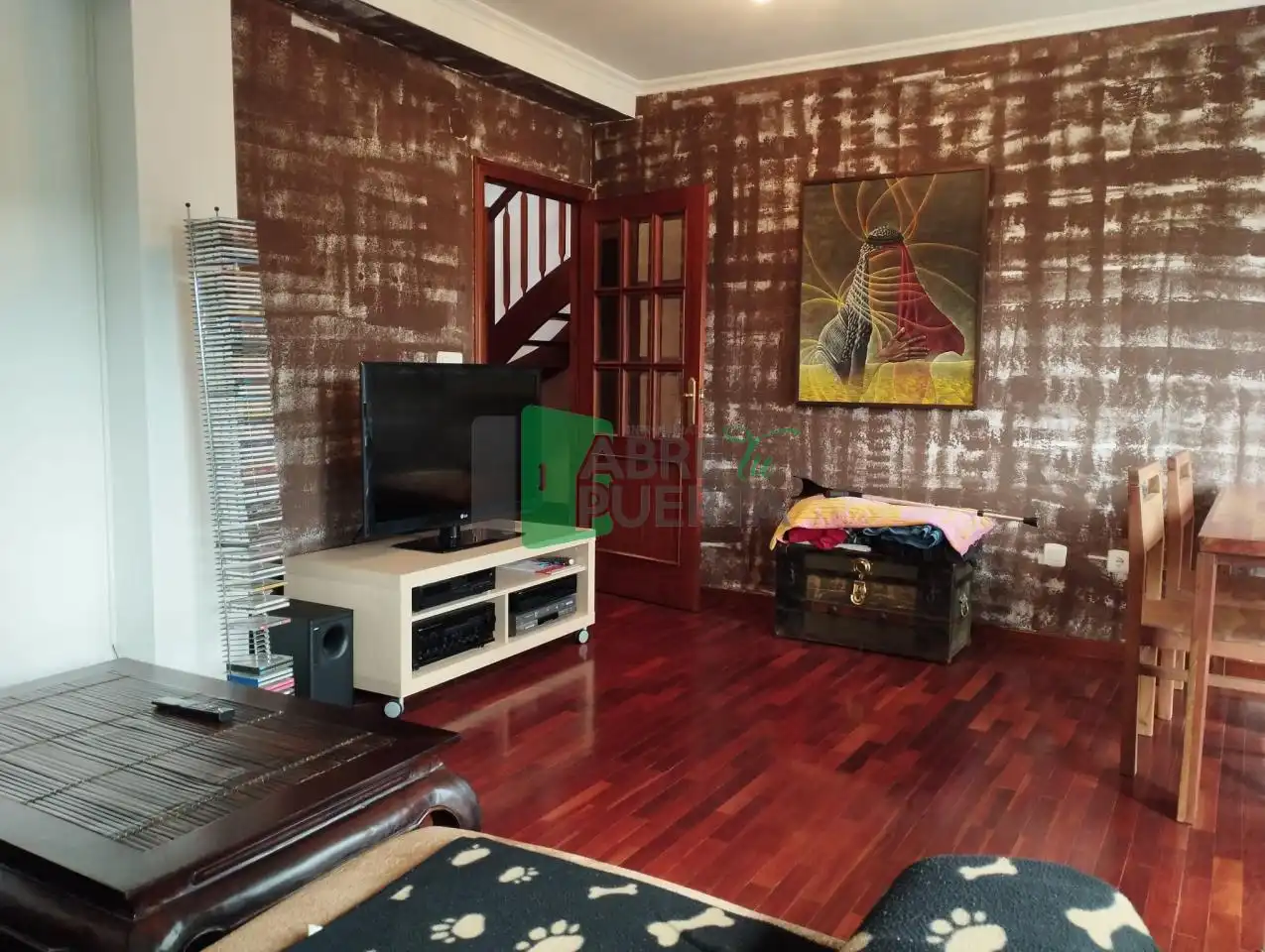 Living room of Duplexes for sale in Allariz  with Heating, Parquet flooring and Furnished