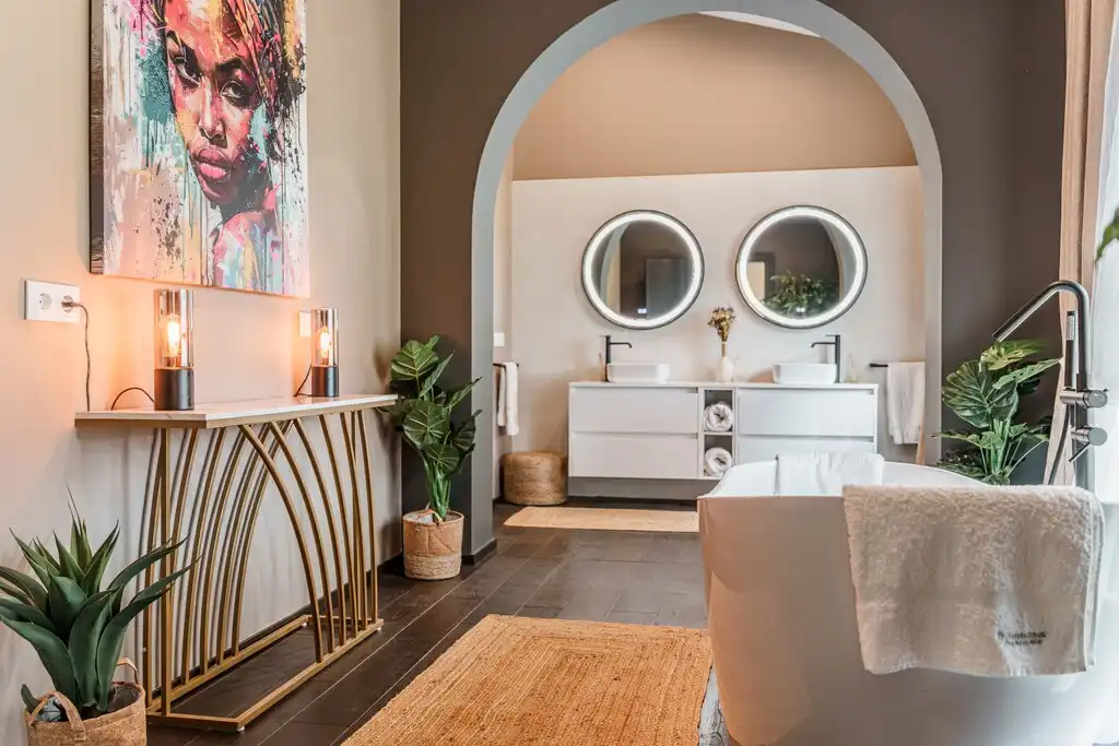 Badezimmer von Country house zum Verkauf in Marratxí mit Klimaanlage, Heizung und Privatgarten