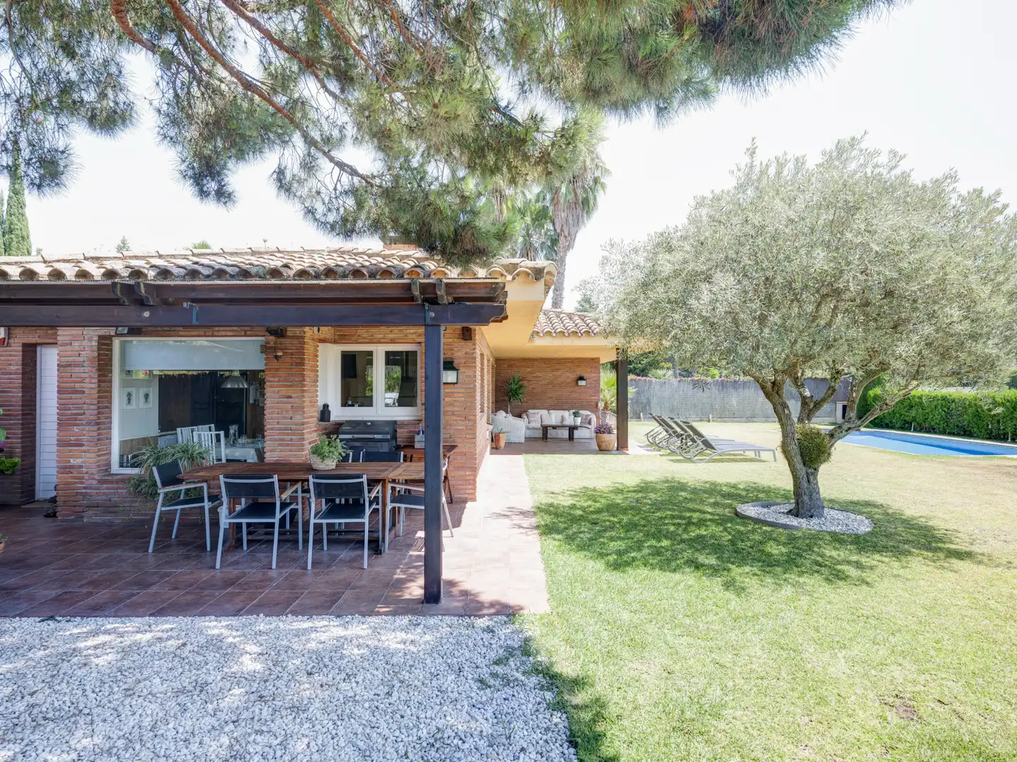 Garden of Houses for sale in Sant Andreu de Llavaneres  with Air Conditioner, Heating and Private garden