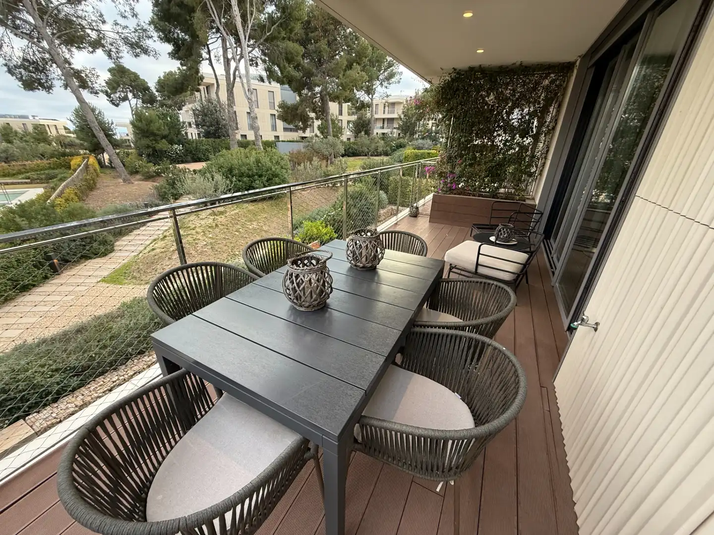 Terraza de Apartamento de alquiler en Salou con Aire acondicionado, Calefacción y Parquet