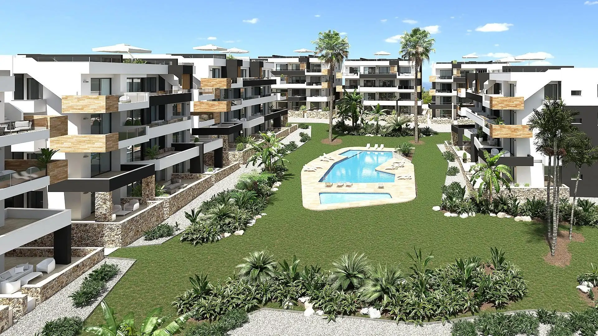 Exterior view of Apartments for sale in Orihuela  with Air Conditioner, Private garden and Terrace
