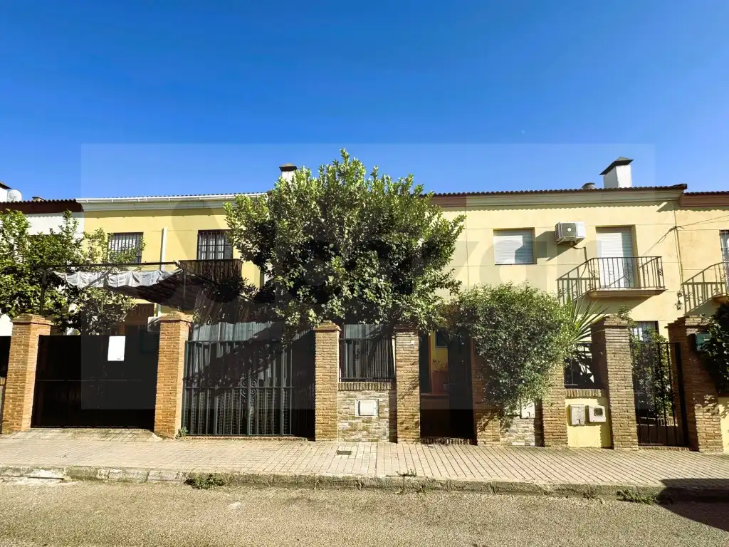 Vista exterior de Casa adosada en venta en Mairena del Alcor con Aire acondicionado y Terraza