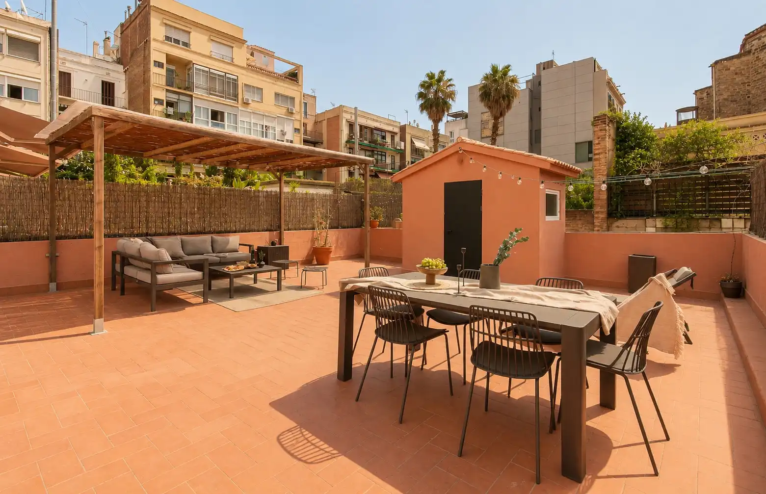 Terraza de Apartamento de alquiler en Barcelona con Terraza, Amueblado y Horno
