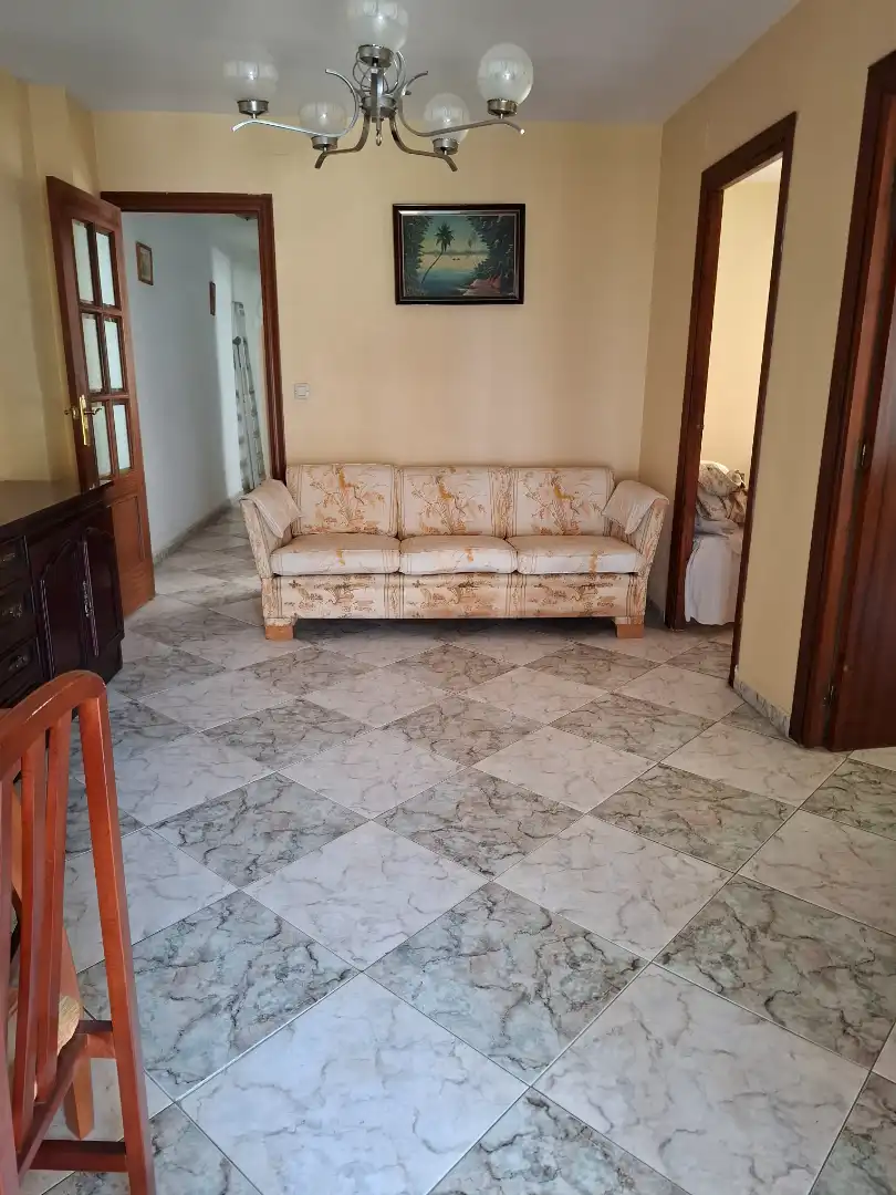 Living room of Flat for sale in Sevilla  with Air Conditioner, Terrace and Furnished