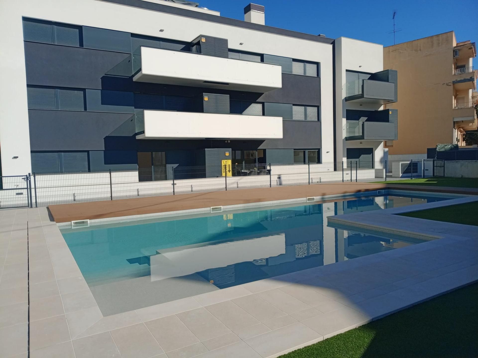 Swimming pool of Flat for sale in Cubelles  with Heating, Private garden and Terrace