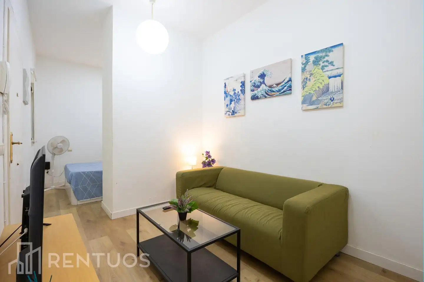 Living room of Study for rent in Madrid  with Furnished