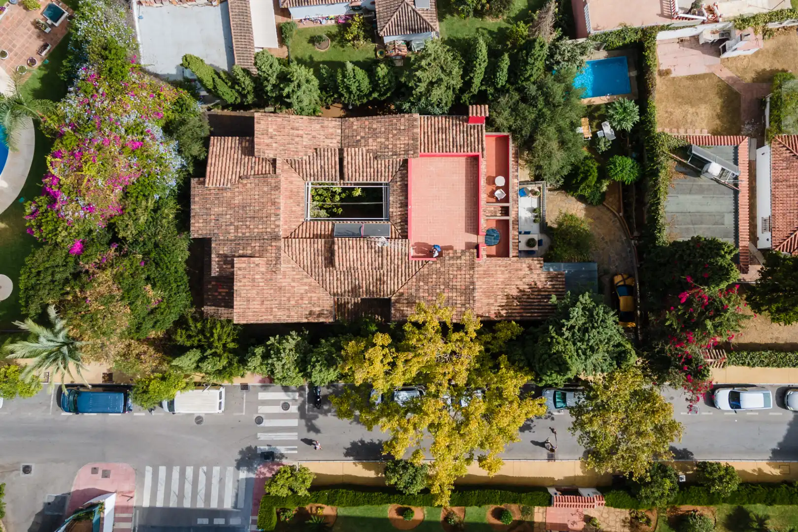 Vista exterior de Casa o chalet en venta en Marbella con Aire acondicionado, Jardín privado y Terraza