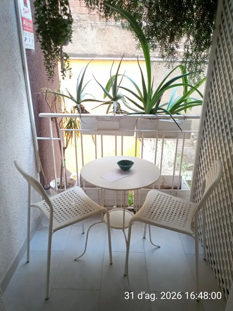 Balcony of Flat for rent in Barcelona  with Air Conditioner, Heating and Furnished