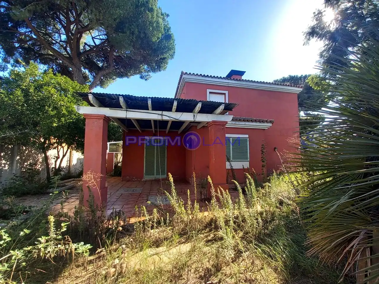 Vista exterior de Casa o chalet en venta en Bollullos de la Mitación con Jardín privado y Piscina