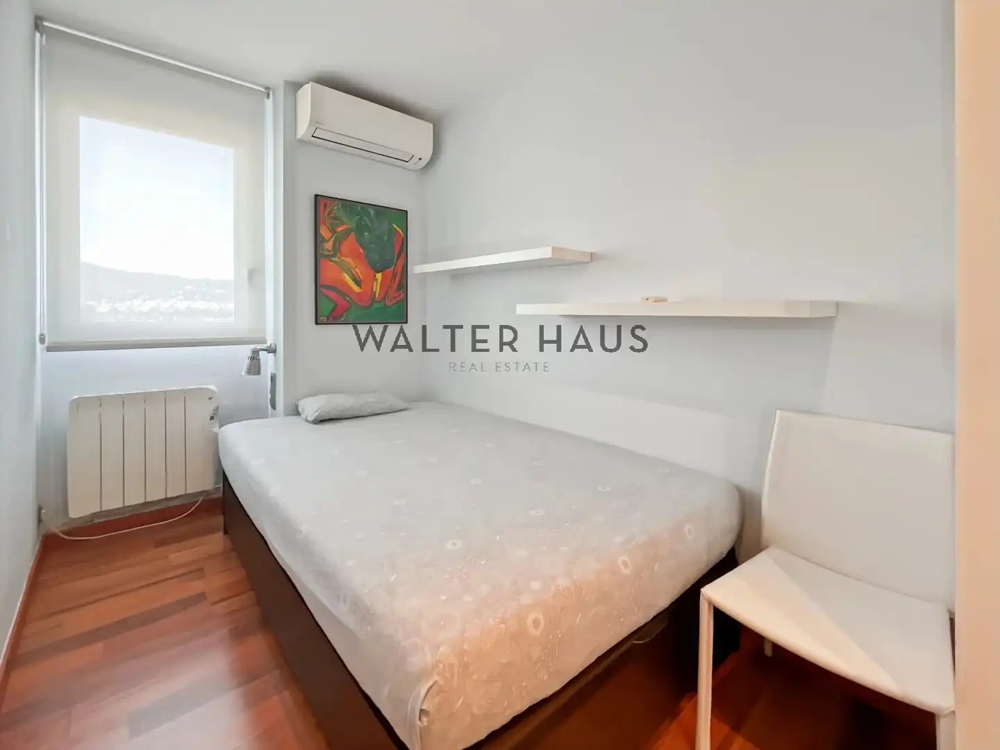 Schlafzimmer von Wohnung zur Miete in Barcelona mit Klimaanlage, Heizung und Möbliert