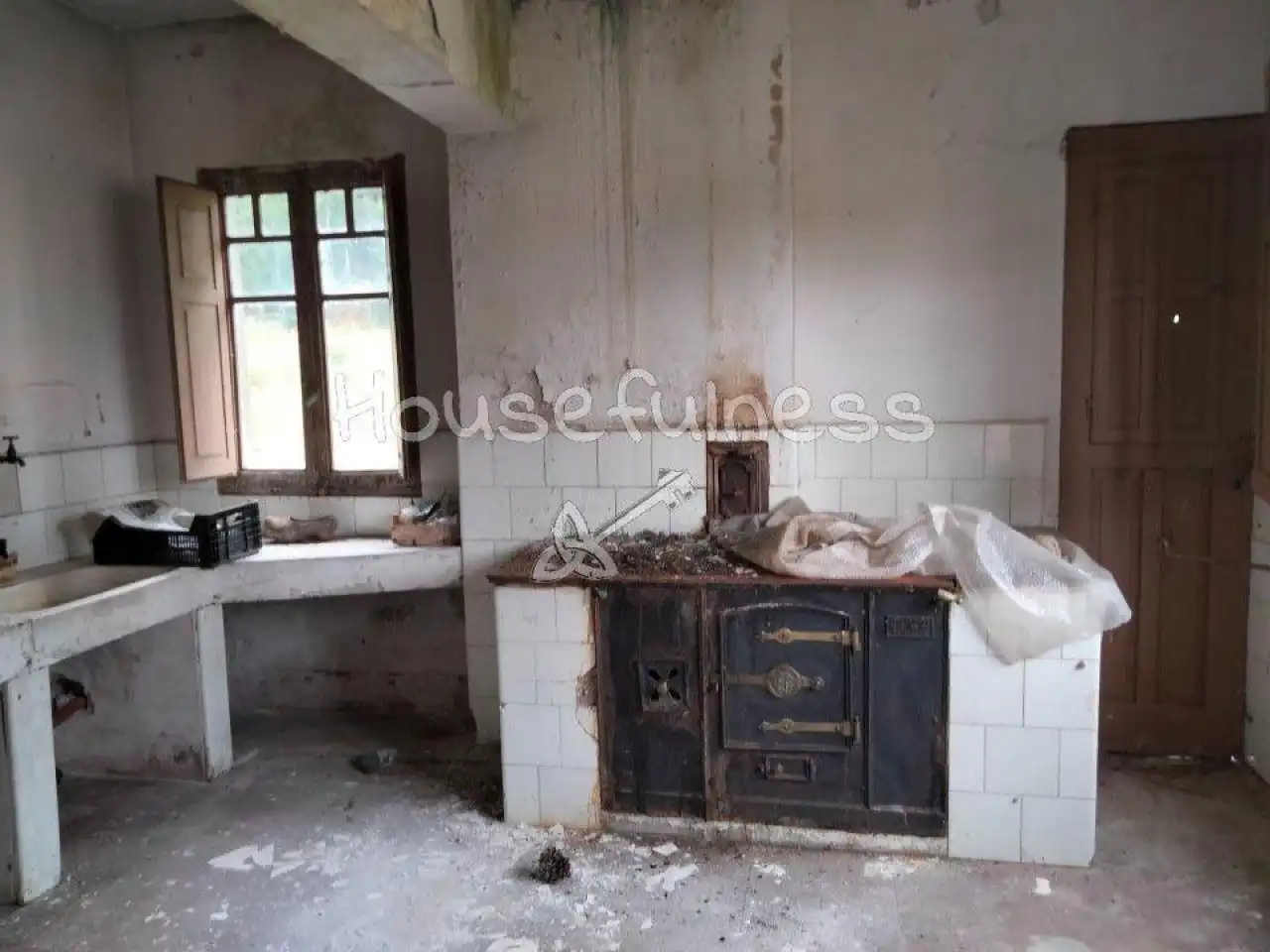 Cuina de Casa o xalet en venda en San Sadurniño amb Calefacció, Jardí privat i Traster