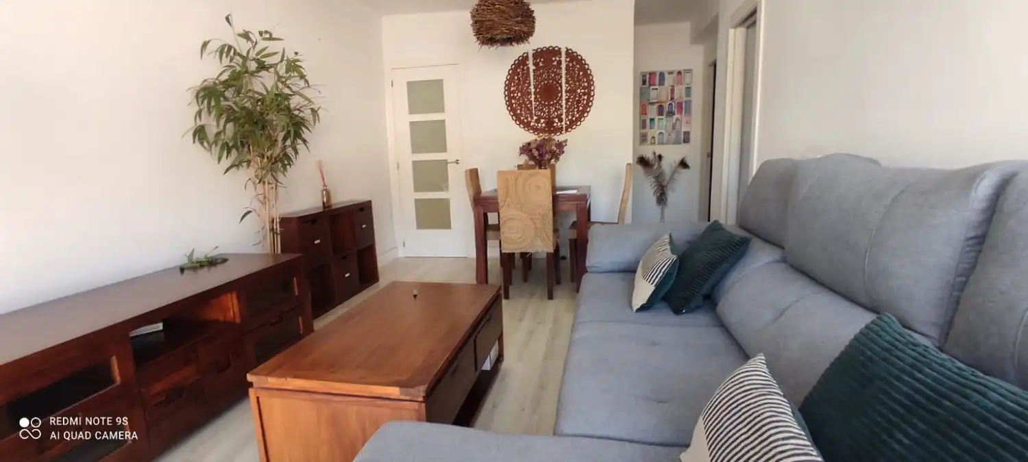 Sala de estar de Piso de alquiler en Málaga con Aire acondicionado, Amueblado y Balcón