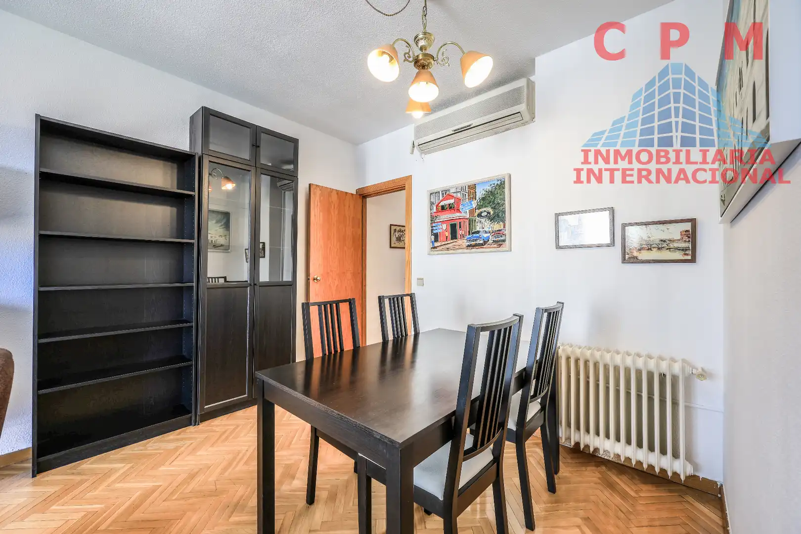 Dining room of Flat for rent in Madrid  with Air Conditioner, Heating and Parquet flooring