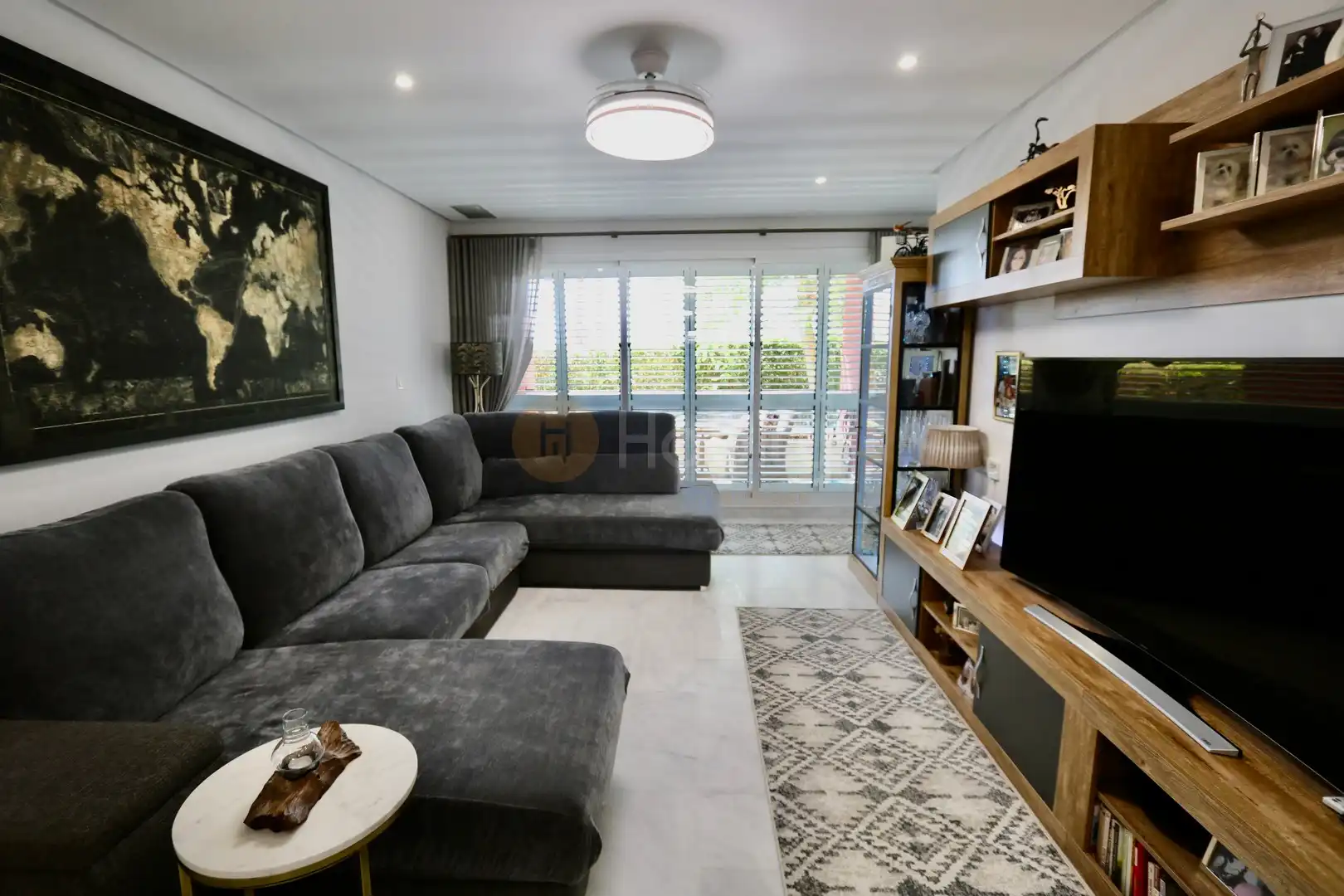 Sala de estar de Planta baja en venta en Fuente Álamo de Murcia con Aire acondicionado, Calefacción y Jardín privado