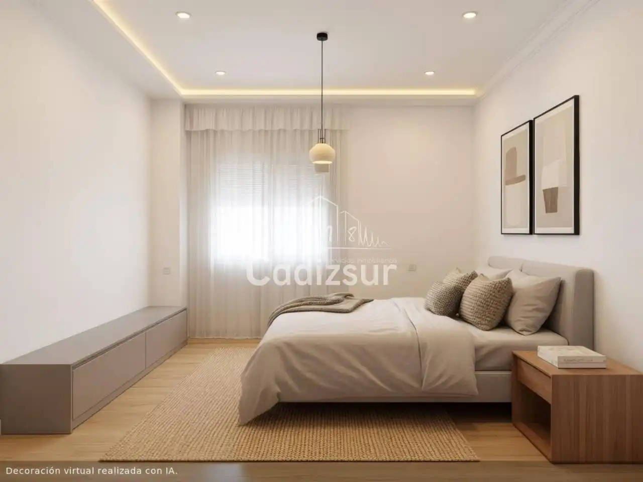 Schlafzimmer von Wohnung zum Verkauf in Cádiz mit Klimaanlage und Terrasse
