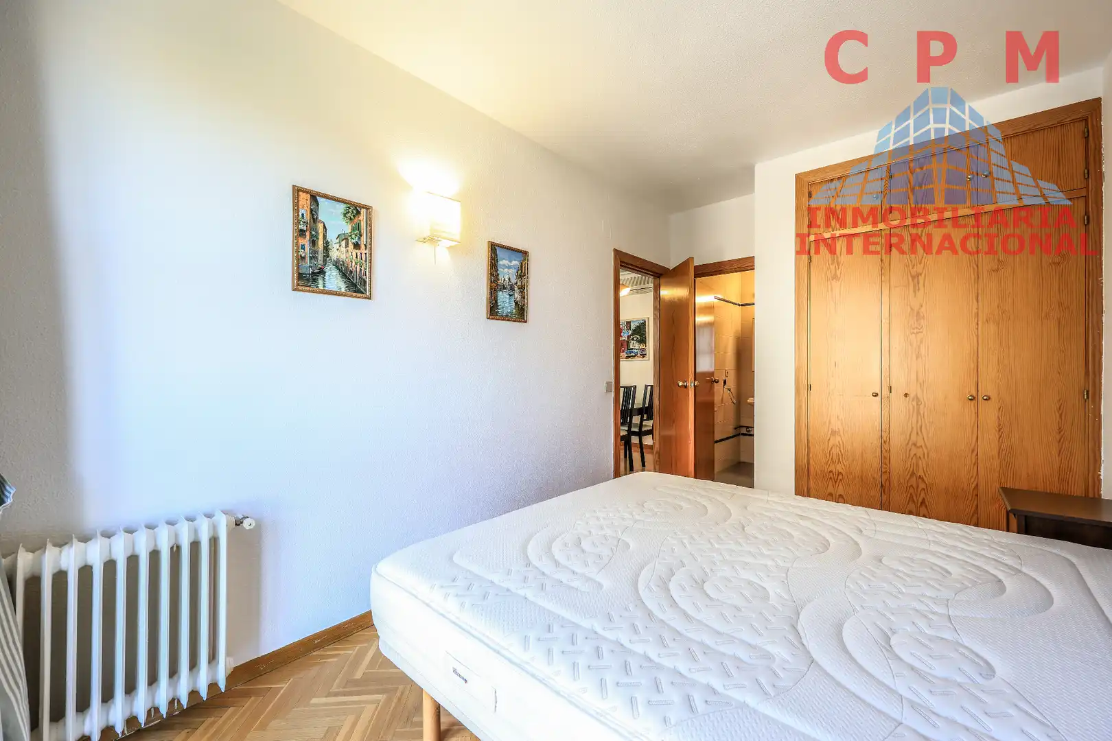 Bedroom of Flat for rent in Madrid  with Air Conditioner, Heating and Parquet flooring