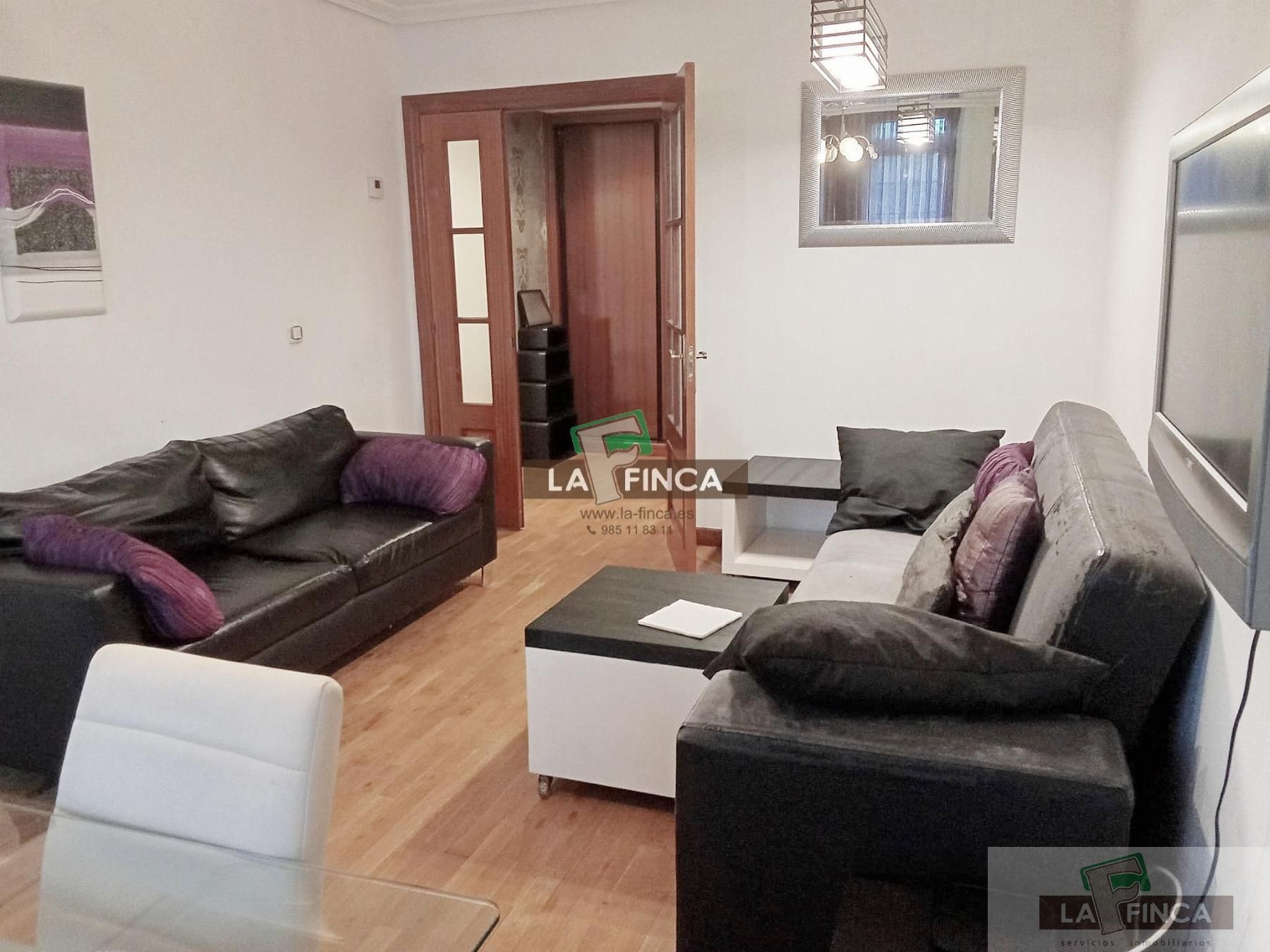Living room of Flat to rent in Oviedo   with Heating, Parquet flooring and Terrace