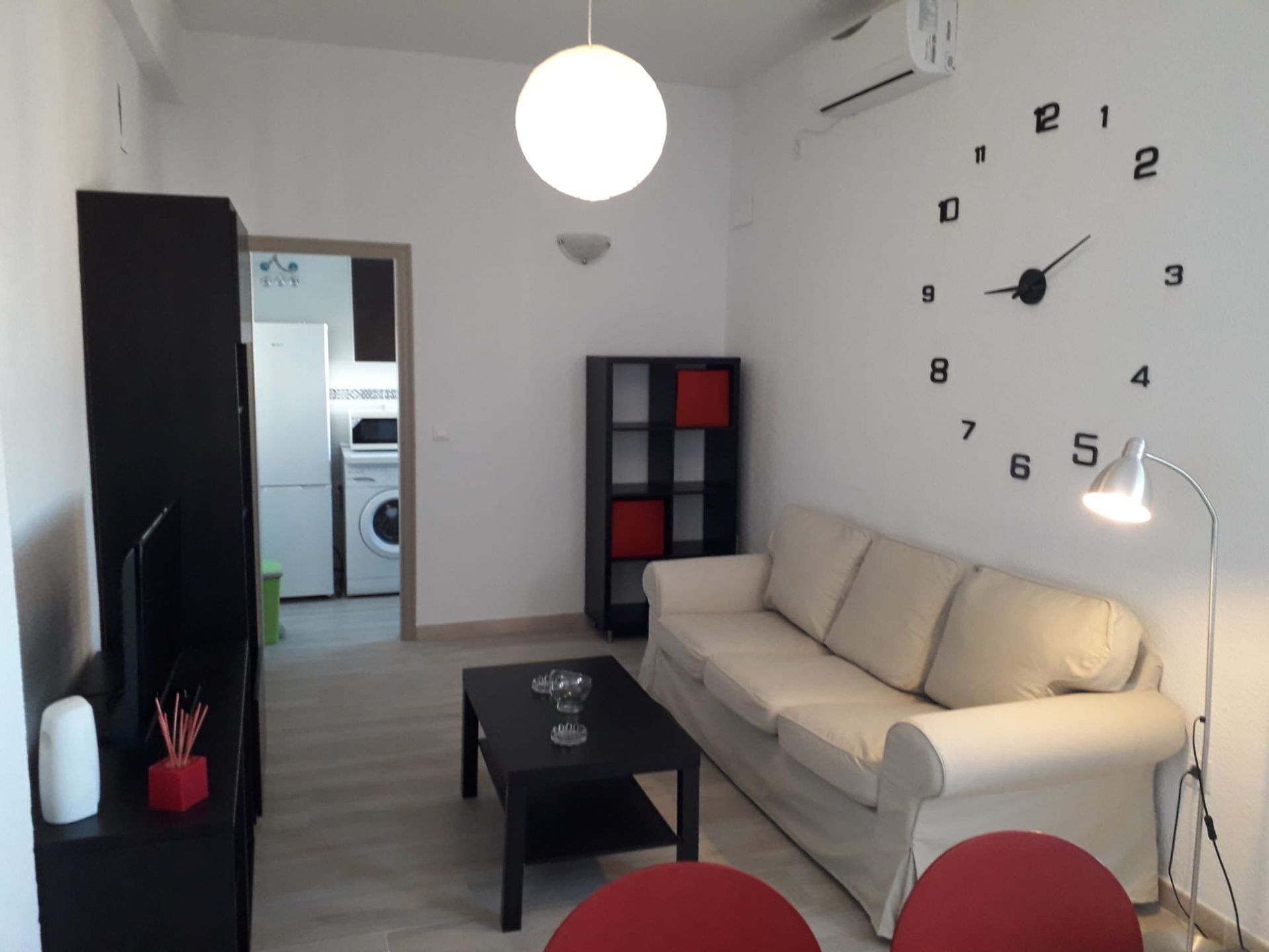 Sala d'estar de Pis en venda en Málaga Capital amb Aire condicionat i Moblat