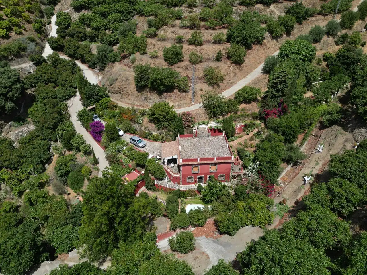 Vista exterior de Finca rústica en venta en Jete con Aire acondicionado, Jardín privado y Terraza