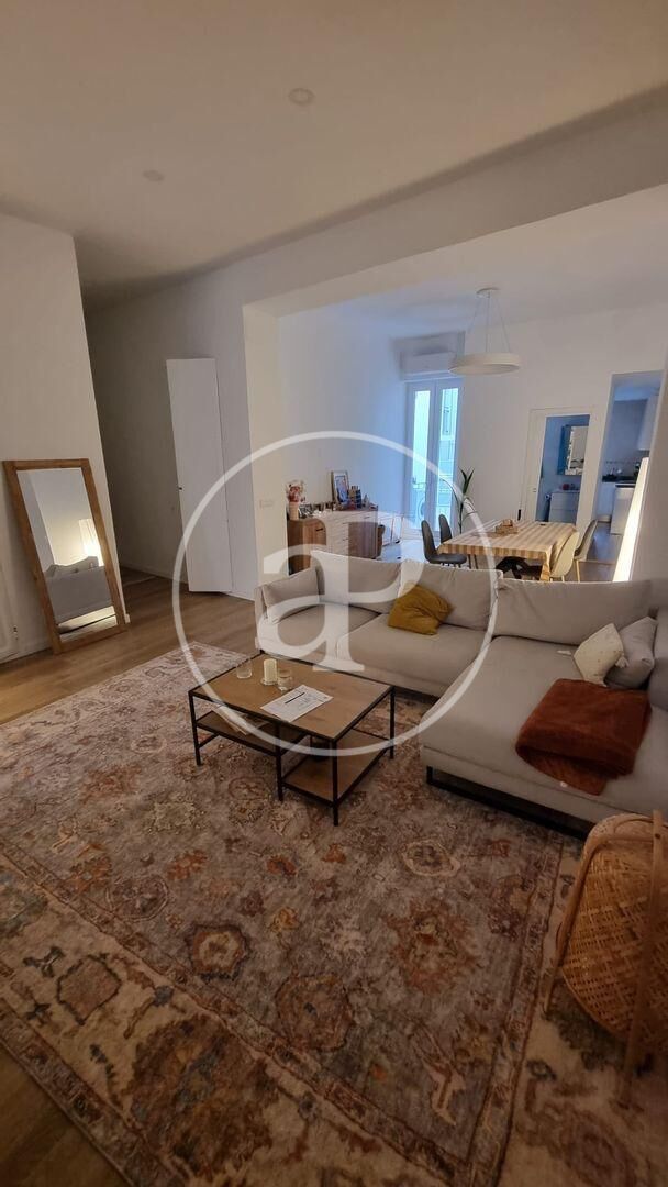 Living room of Flat to rent in  Valencia Capital  with Air Conditioner, Heating and Furnished