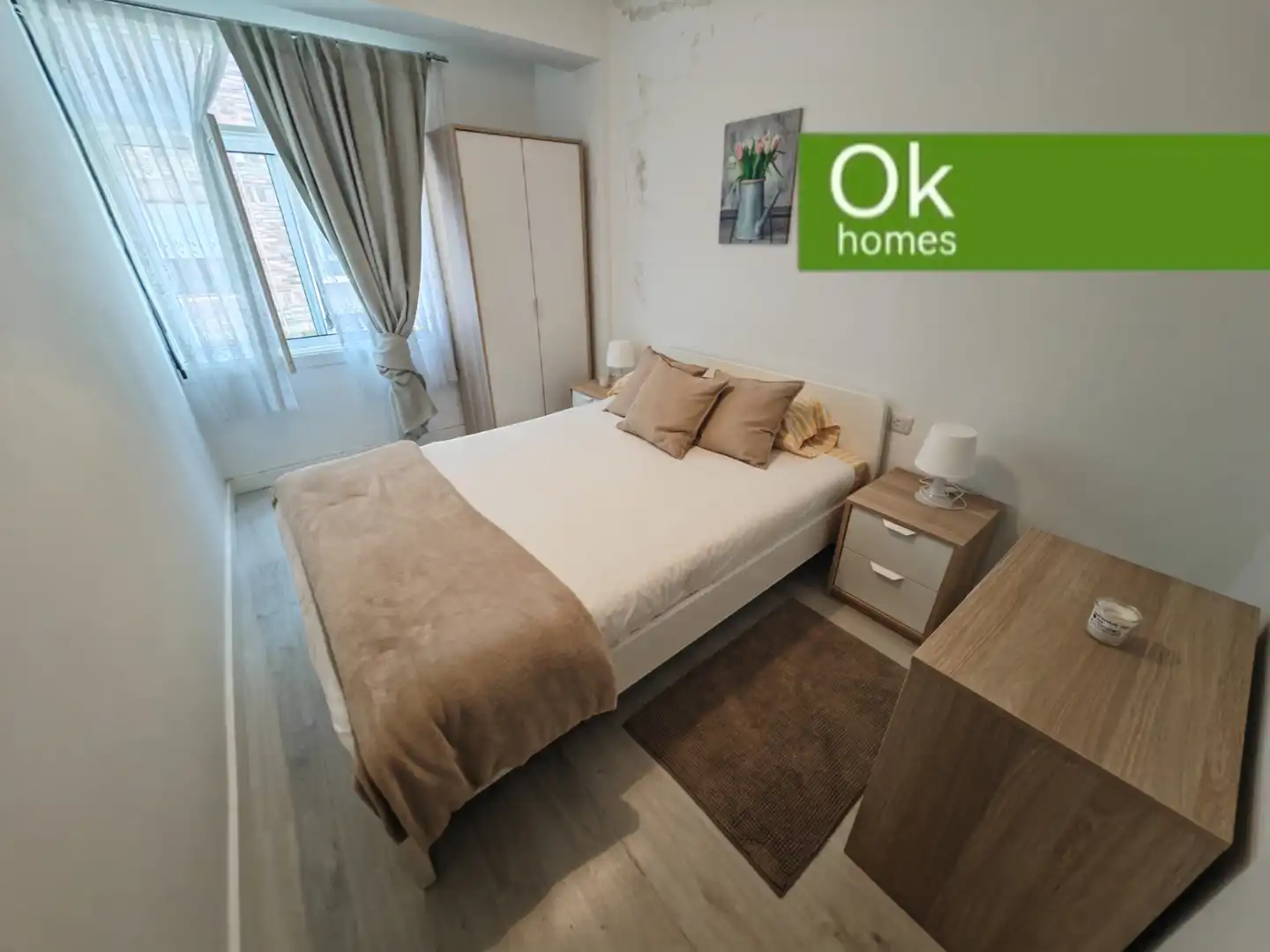 Schlafzimmer von Einfamilien-Reihenhaus zum Verkauf in Melide mit Klimaanlage, Heizung und Abstellraum