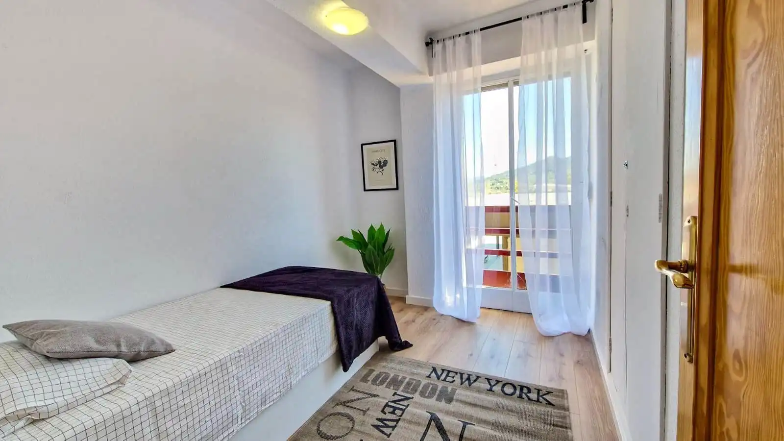 Schlafzimmer von Wohnung zum Verkauf in Alcoy / Alcoi mit Klimaanlage, Terrasse und Möbliert