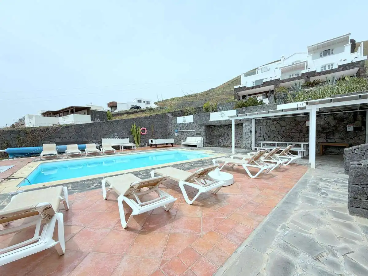 Piscina de Casa o xalet en venda en Tías amb Aire condicionat, Jardí privat i Terrassa