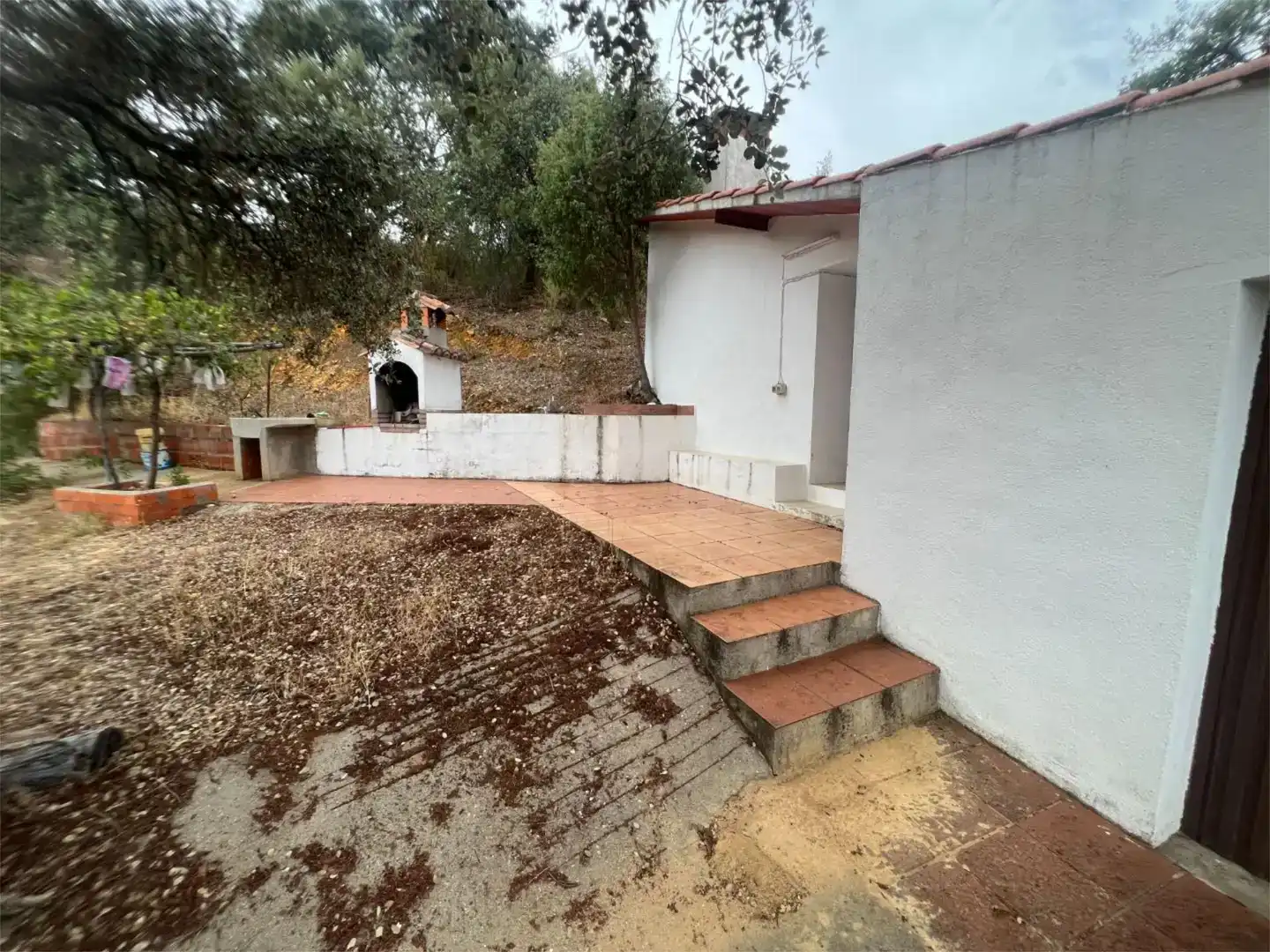 Terraza de Finca rústica en venta en Castañar de Ibor con Piscina
