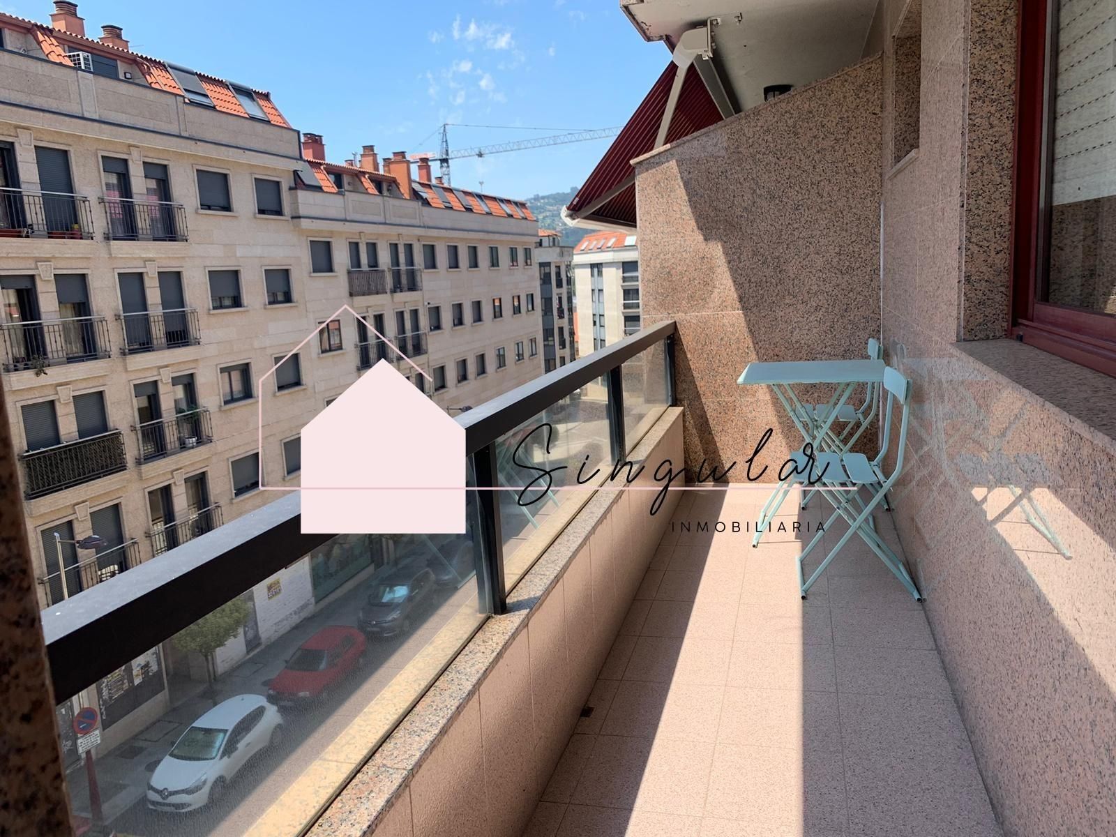 Balcony of Flat to rent in O Porriño    with Heating, Terrace and Storage room