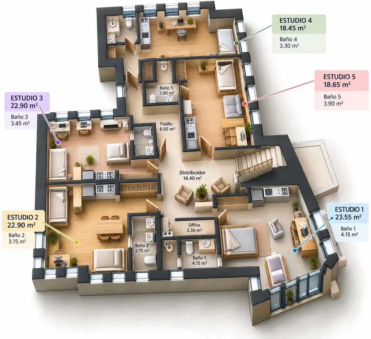Studio to rent in El Bosque