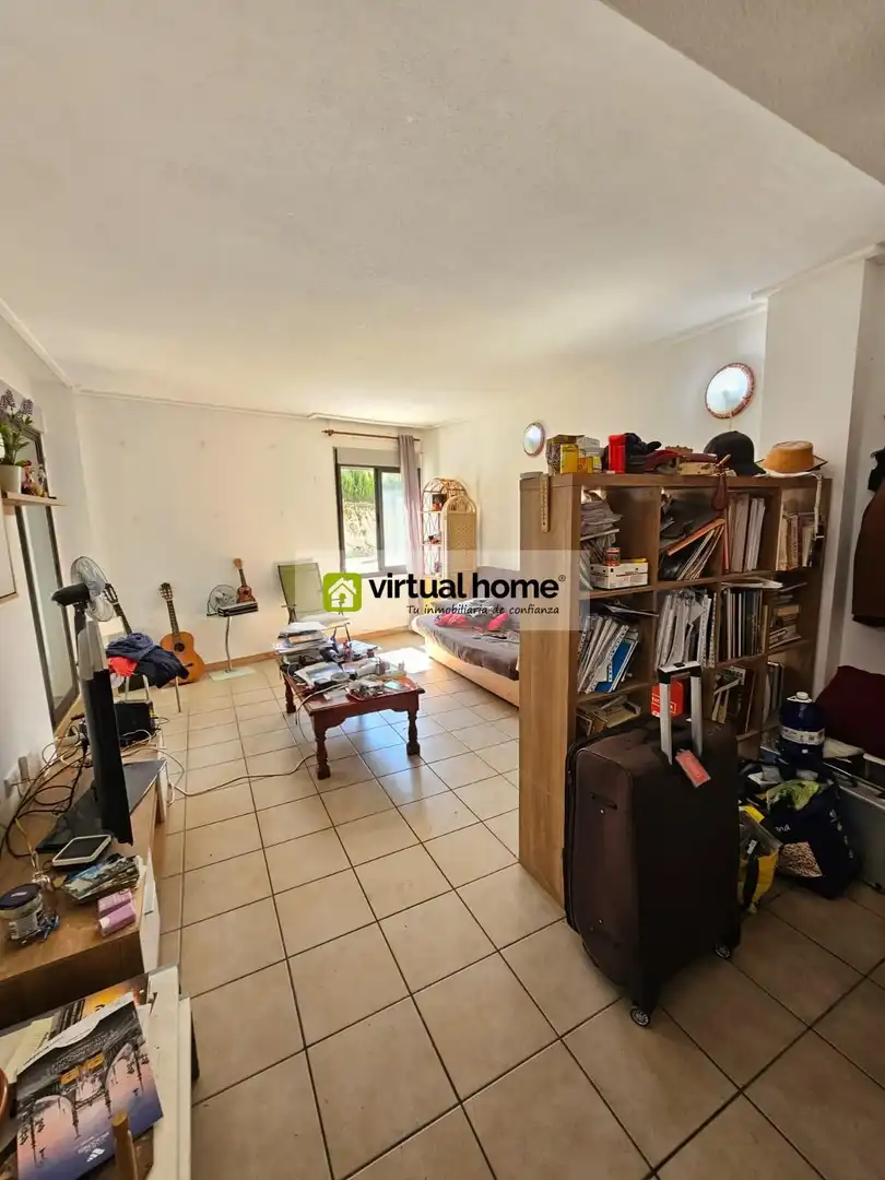 Living room of Flat for sale in Benimantell  with Air Conditioner, Terrace and Furnished