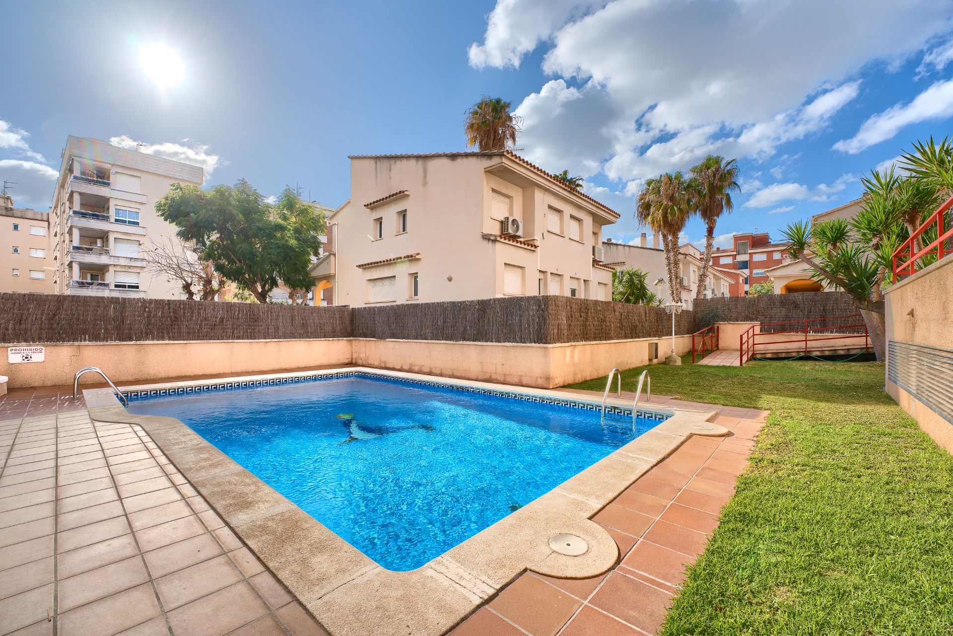 Swimming pool of Flat for sale in Calafell  with Air Conditioner, Private garden and Terrace