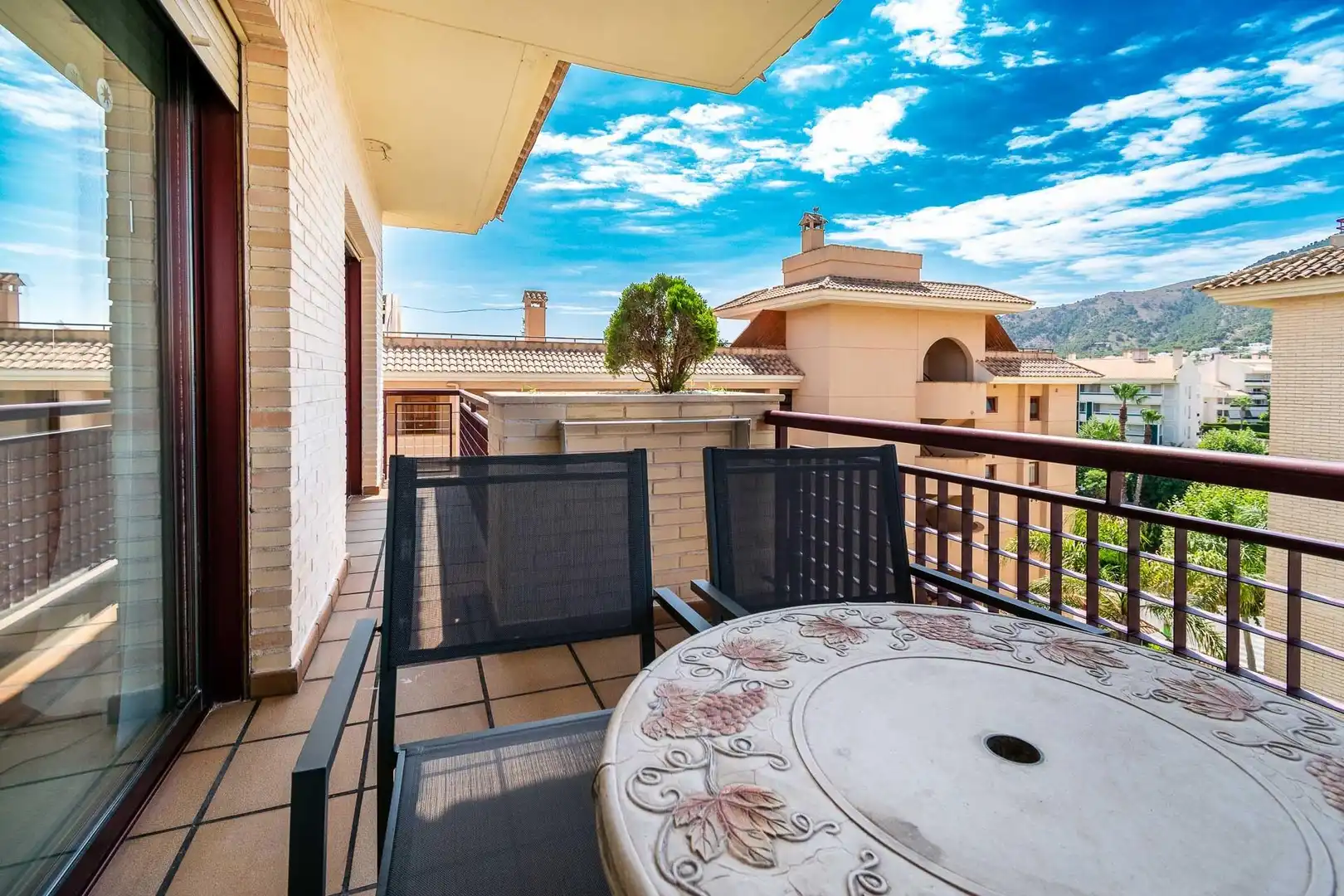 Terraza de Apartamento de alquiler en L'Alfàs del Pi con Aire acondicionado, Terraza y Amueblado