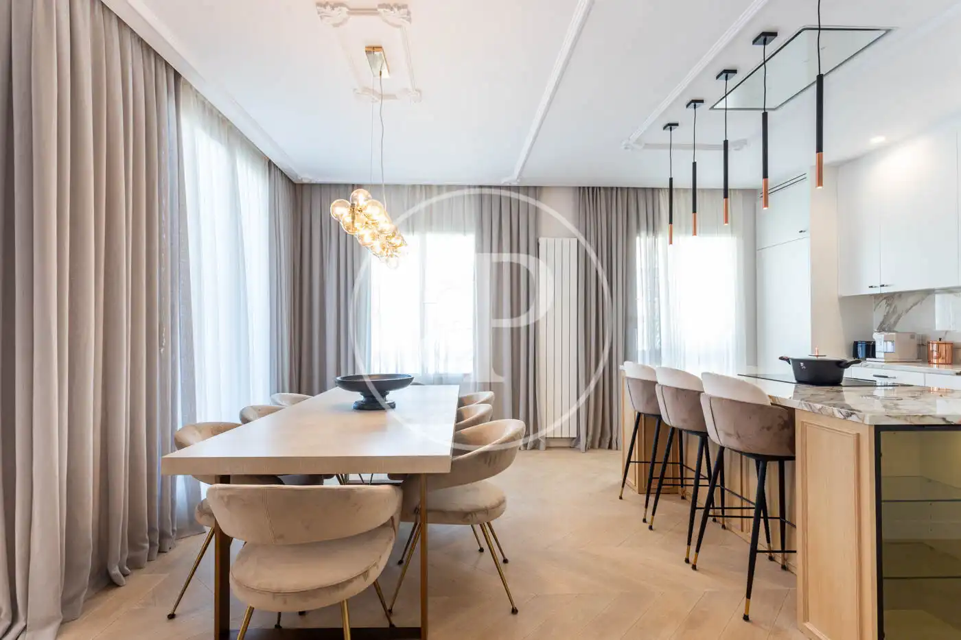 Esszimmer von Wohnung zur Miete in Barcelona mit Klimaanlage, Heizung und Terrasse