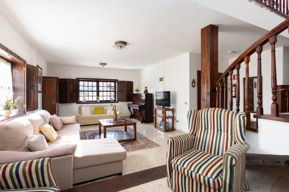Living room of Houses for sale in Tegueste  with Heating, Private garden and Terrace