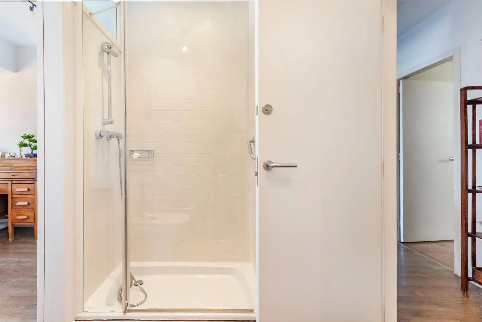 Badezimmer von Wohnung zum Verkauf in Sabadell mit Heizung, Parkett und Terrasse