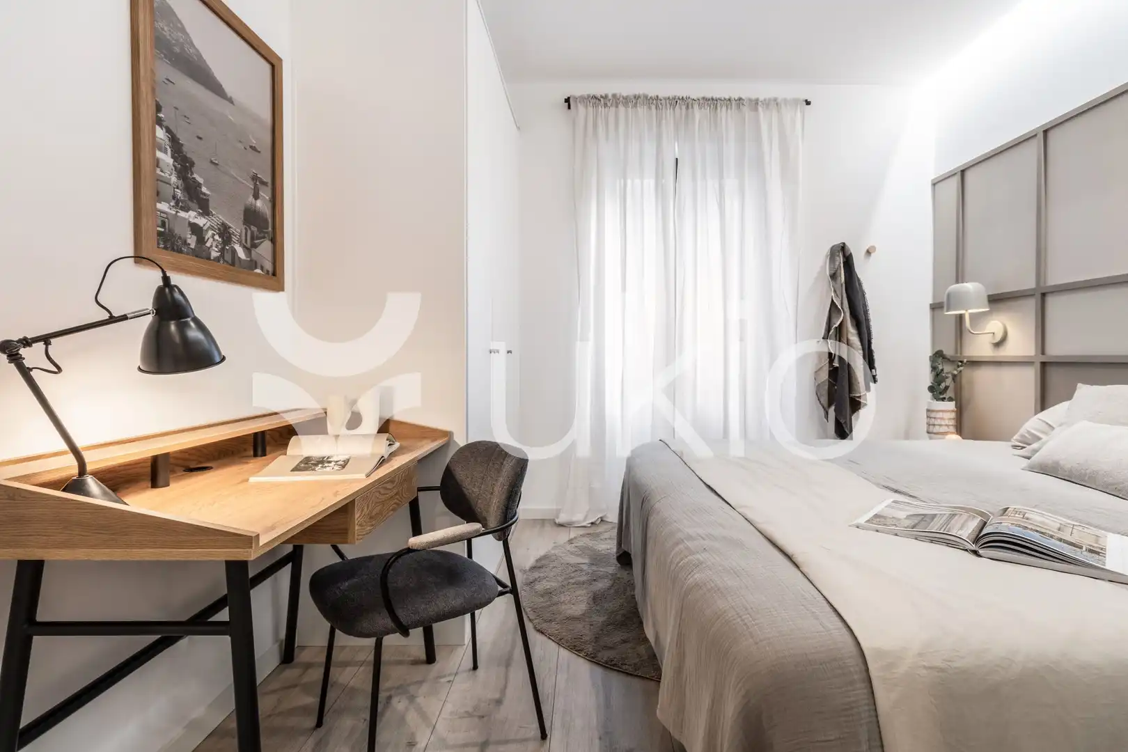 Habitación de Apartamento de alquiler en Madrid con Aire acondicionado, Calefacción y Amueblado