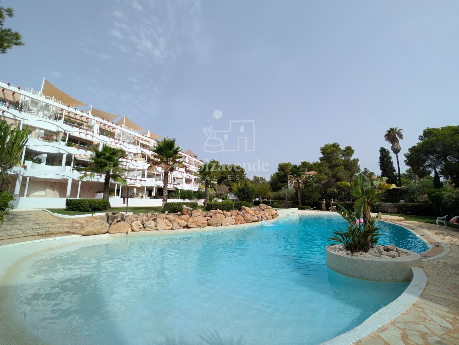 Vista exterior de Pis de lloguer en Santa Eulària des Riu amb Aire condicionat, Calefacció i Terrassa