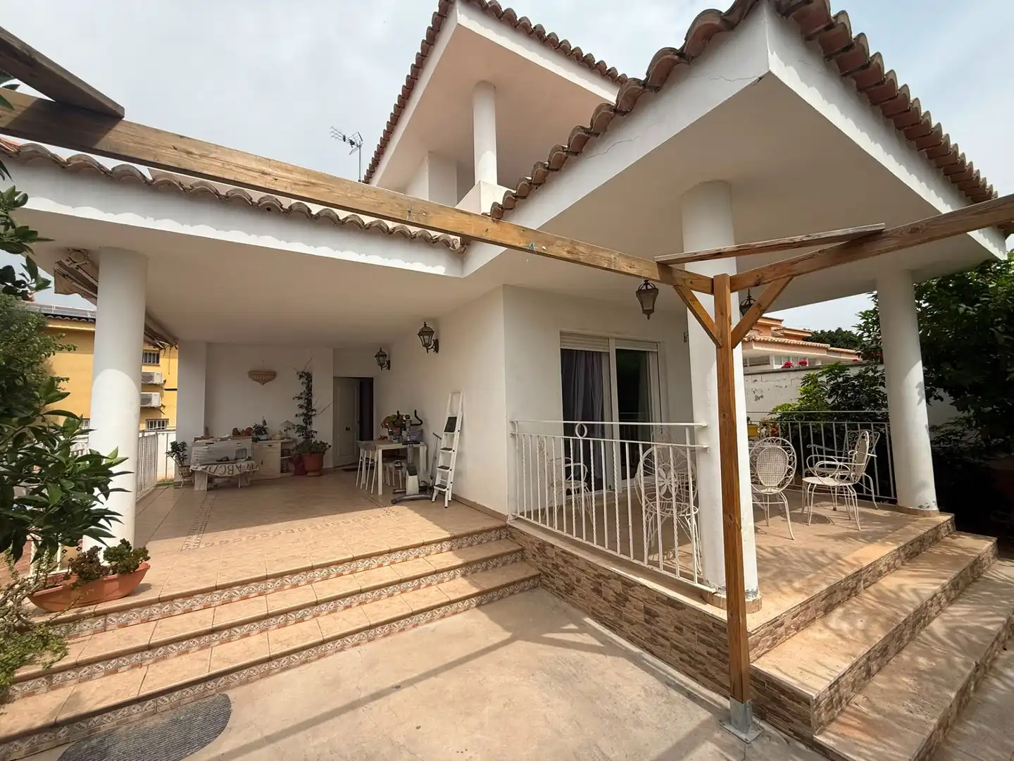 Terrassa de Casa o xalet en venda en La Pobla de Vallbona amb Aire condicionat, Calefacció i Jardí privat