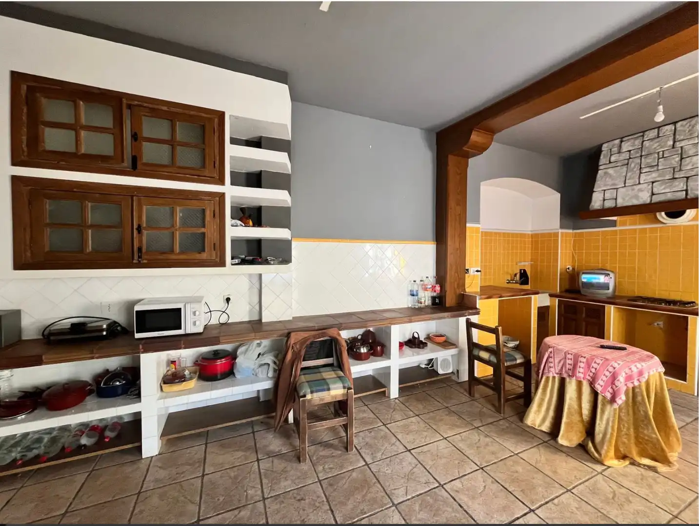 Kitchen of Houses for sale in Cañada de Calatrava  with Air Conditioner, Private garden and Storage room