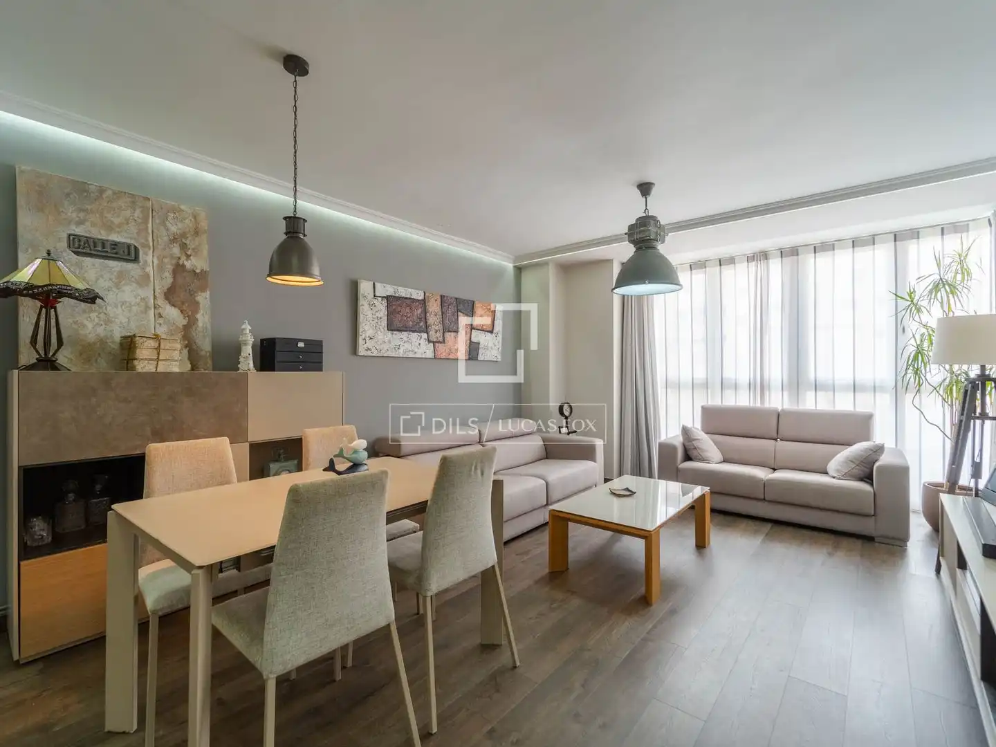 Wohnzimmer von Wohnung zum Verkauf in Valencia mit Klimaanlage, Heizung und Möbliert