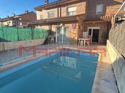 Swimming pool of Single-family semi-detached for sale in Seseña  with Heating, Private garden and Storage room