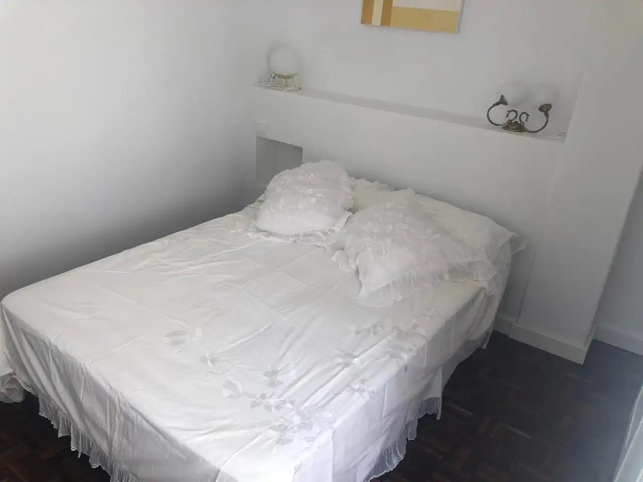 Bedroom of Flat for rent in Zaragoza  with Heating, Parquet flooring and Furnished