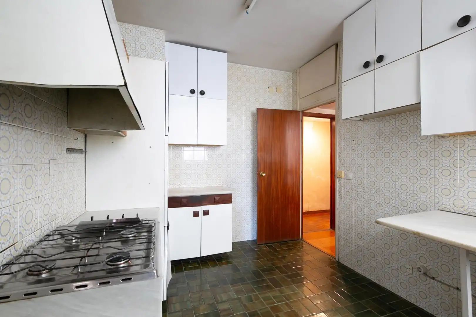 Cocina de Piso en venta en Barcelona con Calefacción, Parquet y Terraza