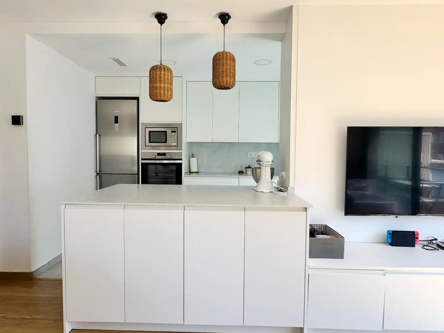 Cocina de Piso en venta en Castelldefels con Aire acondicionado, Jardín privado y Amueblado